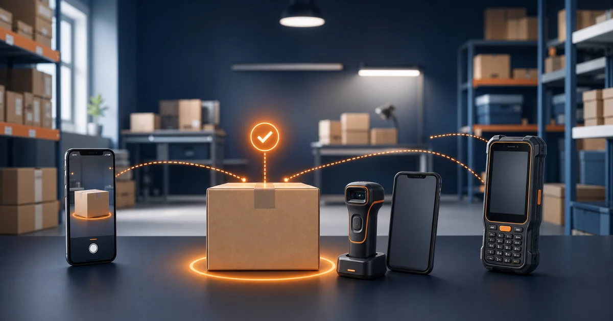 Celular, lector externo y colector industrial como alternativas para validar un paquete en el depósito