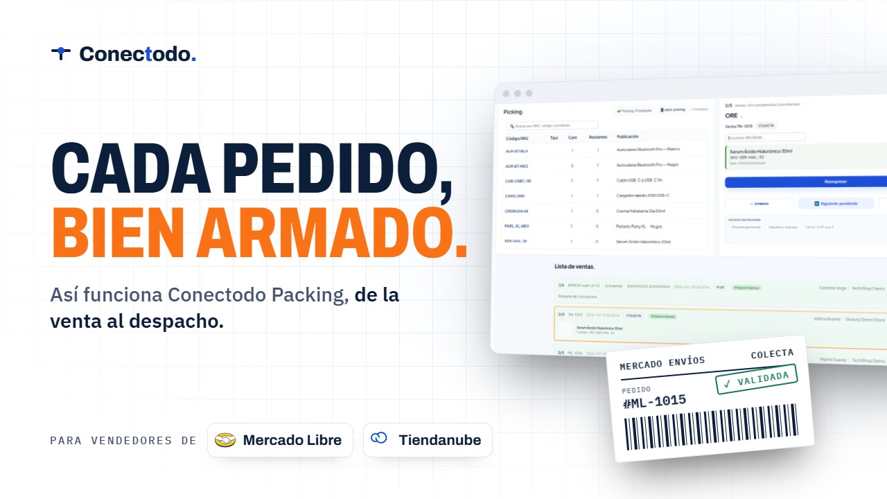 Qué es Conectodo Packing: del pedido a la etiqueta validada